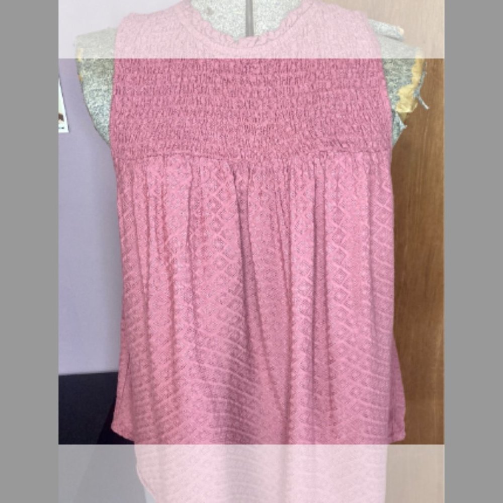 Knox Rose mauve/pink boho top